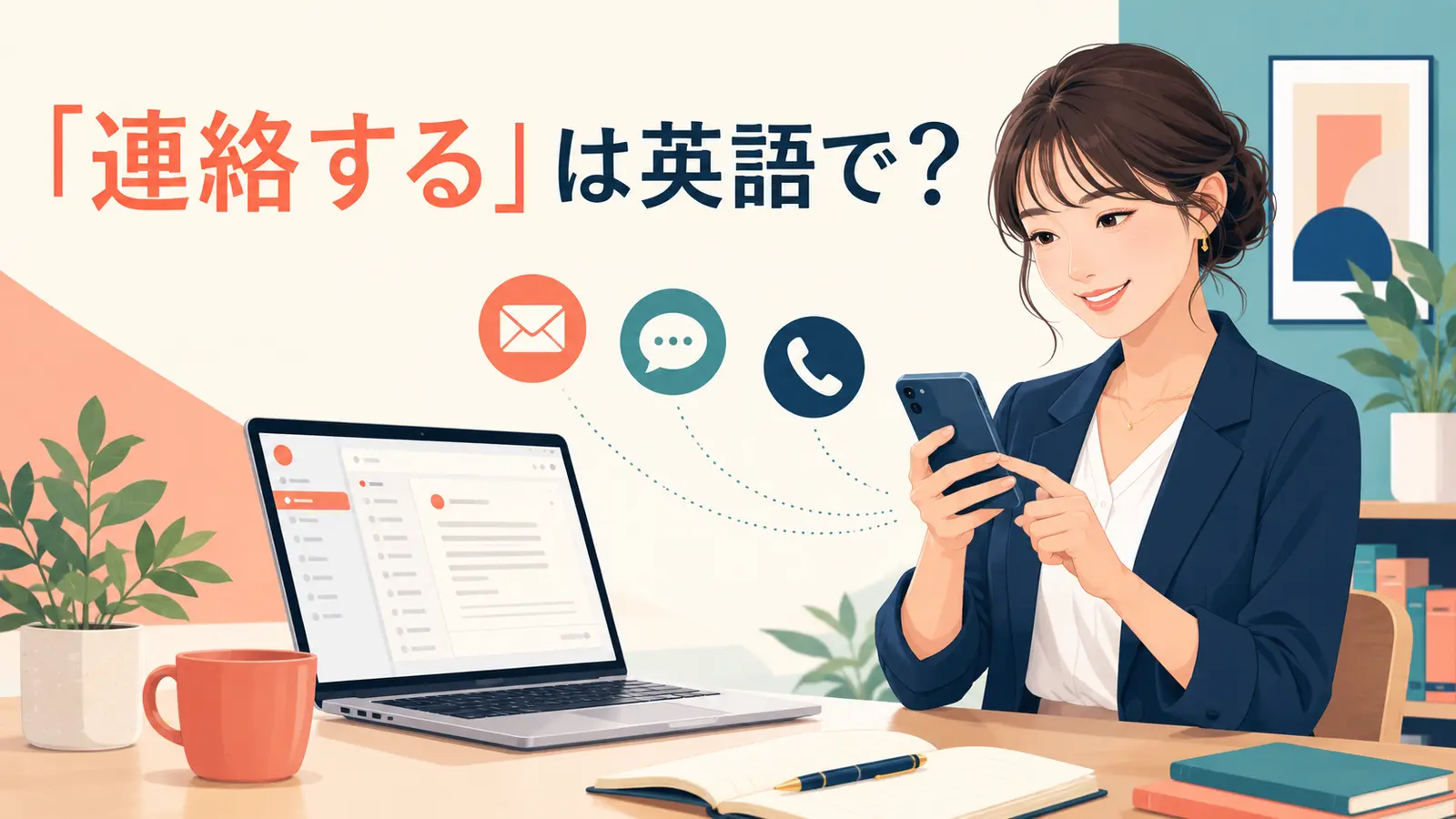 「連絡する」は英語で？contact・call・email・get in touchの違いと簡単な言い換え