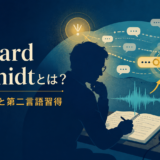 Richard Schmidtと気づき仮説・第二言語習得を表したアイキャッチ