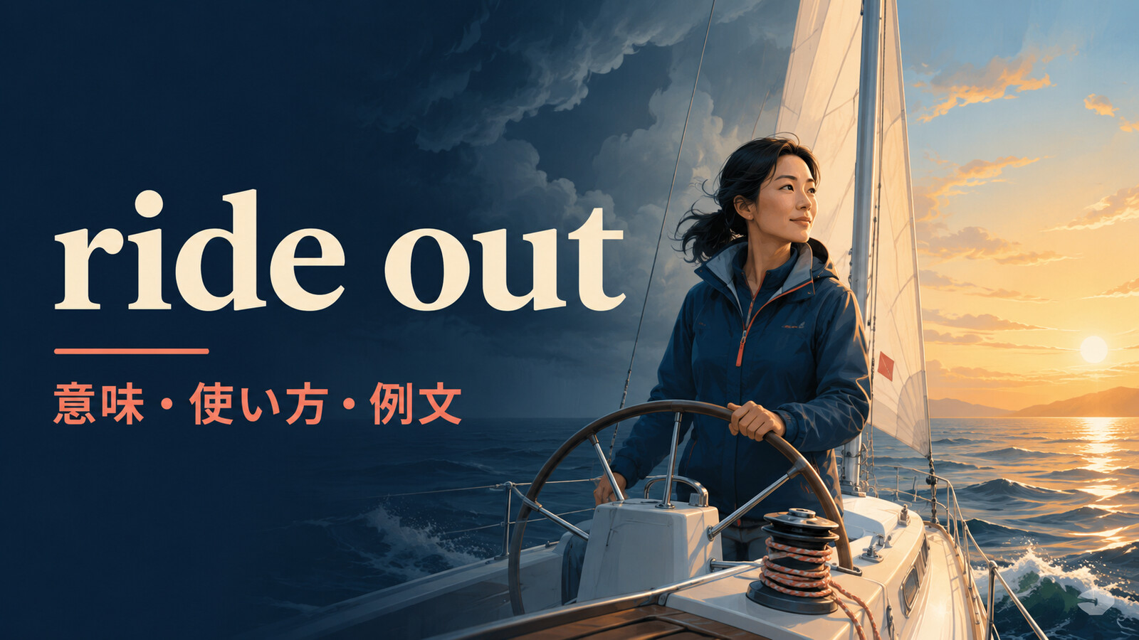 ride outの意味は？「困難を乗り切る」の使い方とsurvive・wait outとの違い