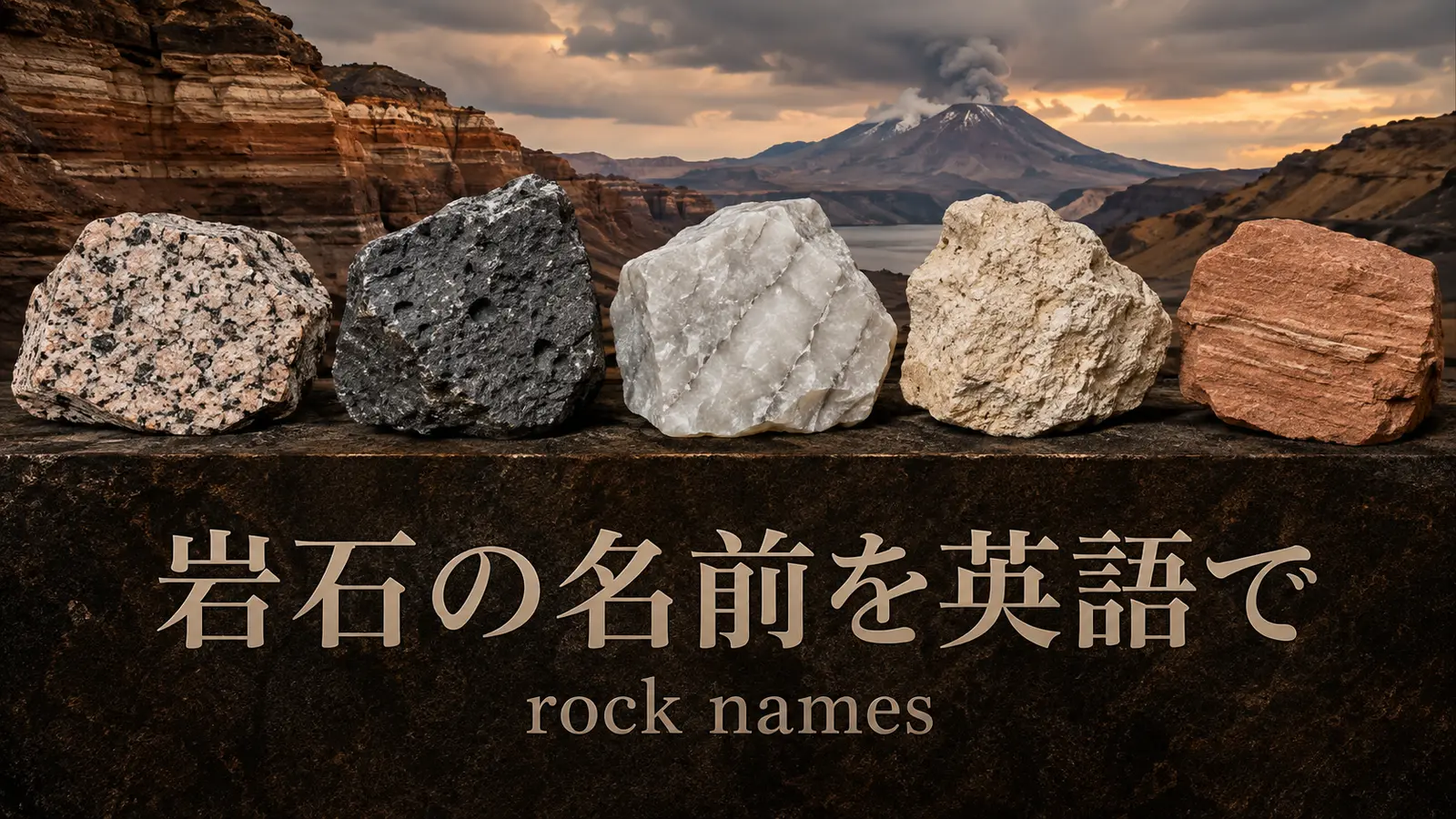 岩石の名前を英語で一覧｜rock・stoneの違いと3つの分類