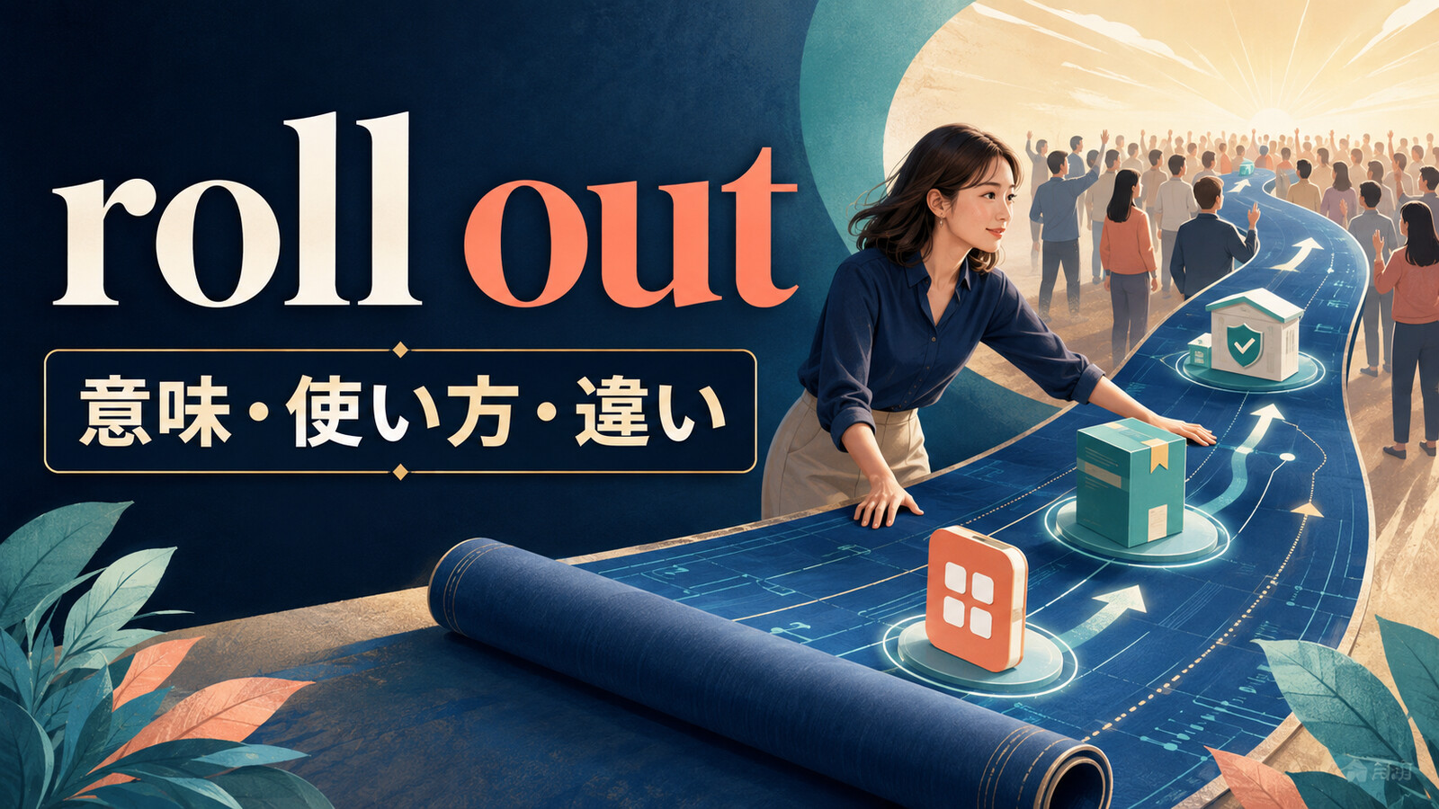 roll outの意味は？「展開・導入する」の使い方とlaunch・phase inとの違い