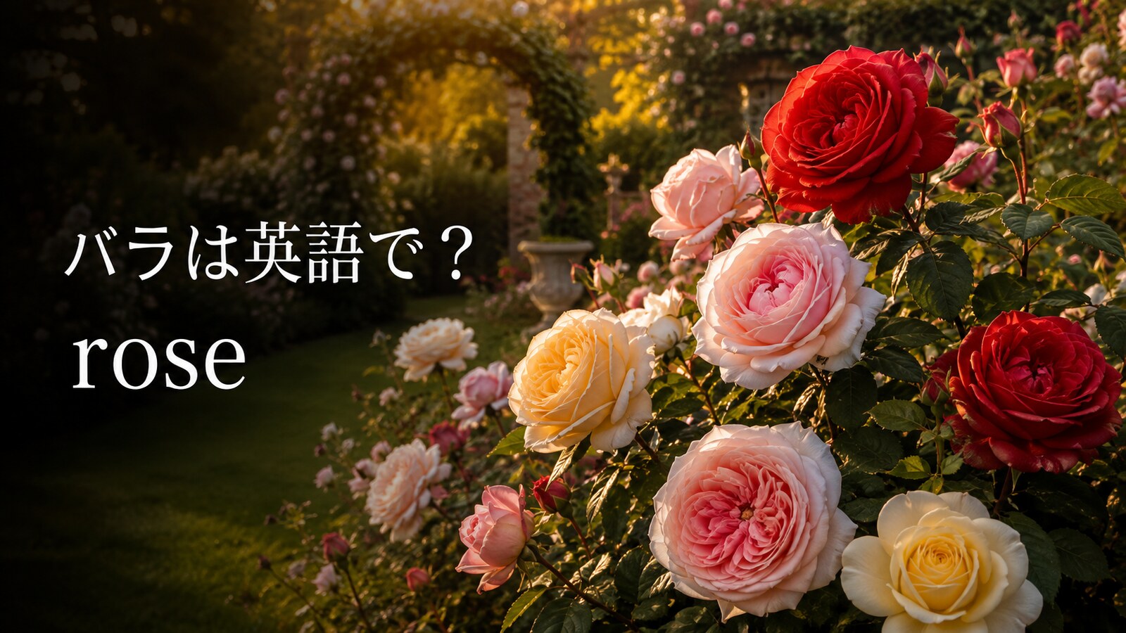 バラは英語で？roseの発音・複数形と花束・とげ・香りの表現