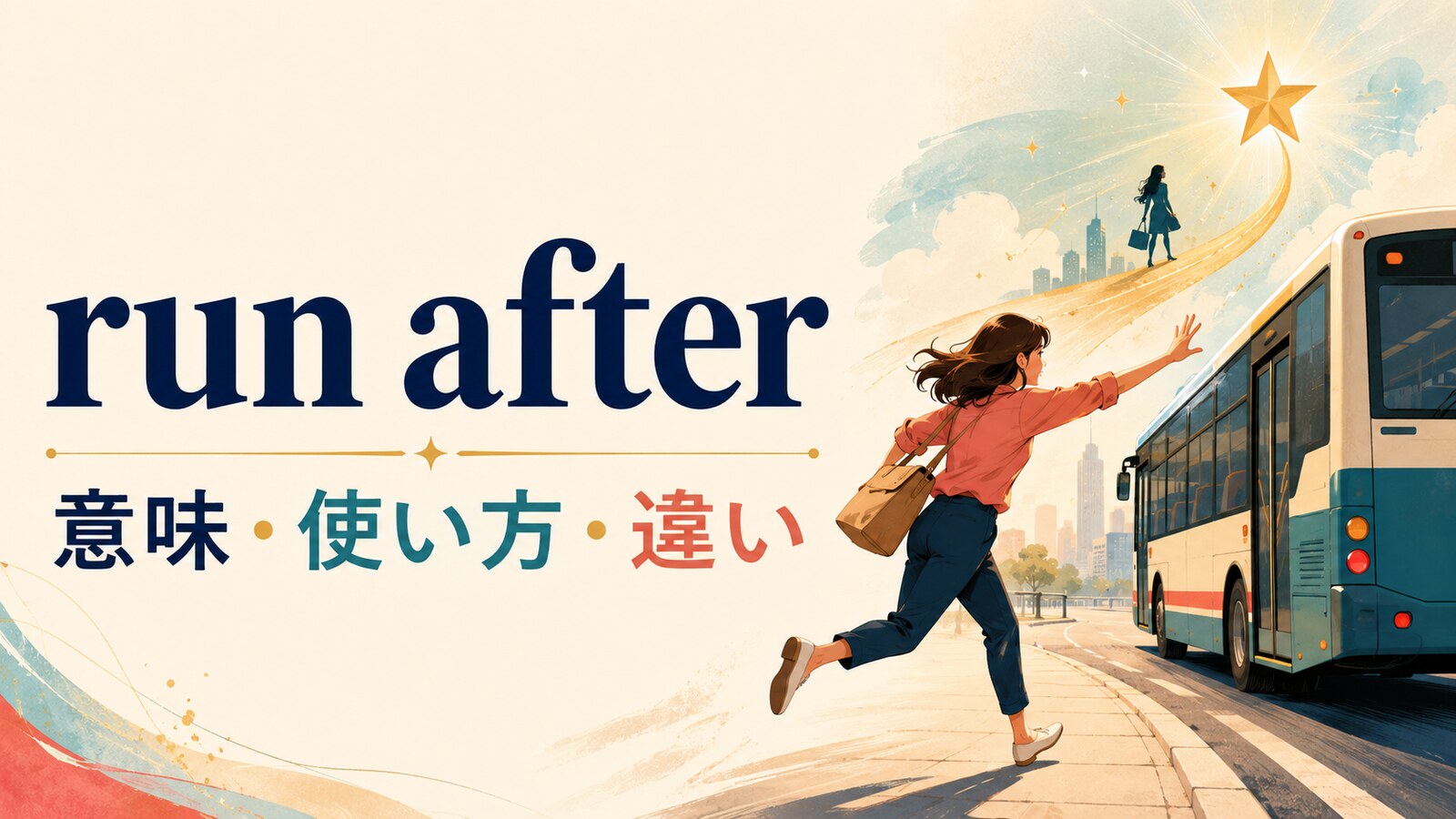 run afterの意味・使い方・類似表現との違いを解説するアイキャッチ画像