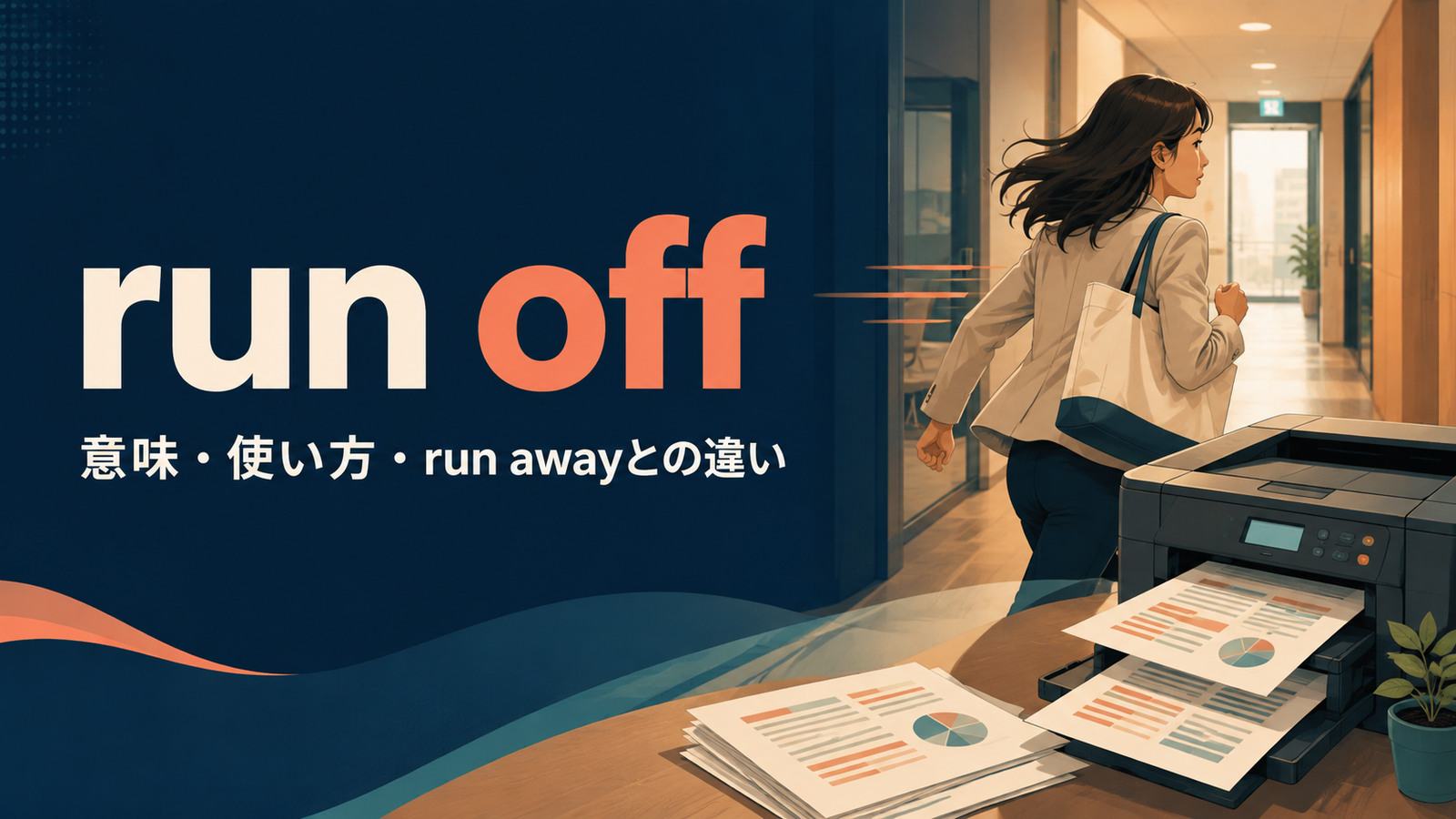 run offの意味・使い方・run awayとの違いを示すアイキャッチ画像