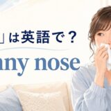 「鼻水」は英語で?runny noseの意味と使い方