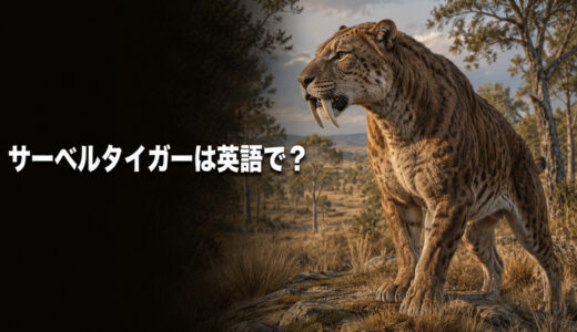 サーベルタイガーは英語で？saber-toothed catの発音・意味とSmilodonとの違い