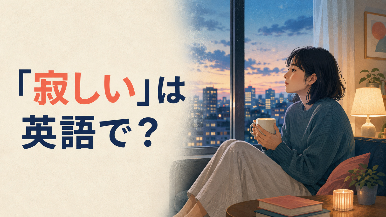 「寂しい」は英語で？lonely・alone・missの違いと簡単な言い換え