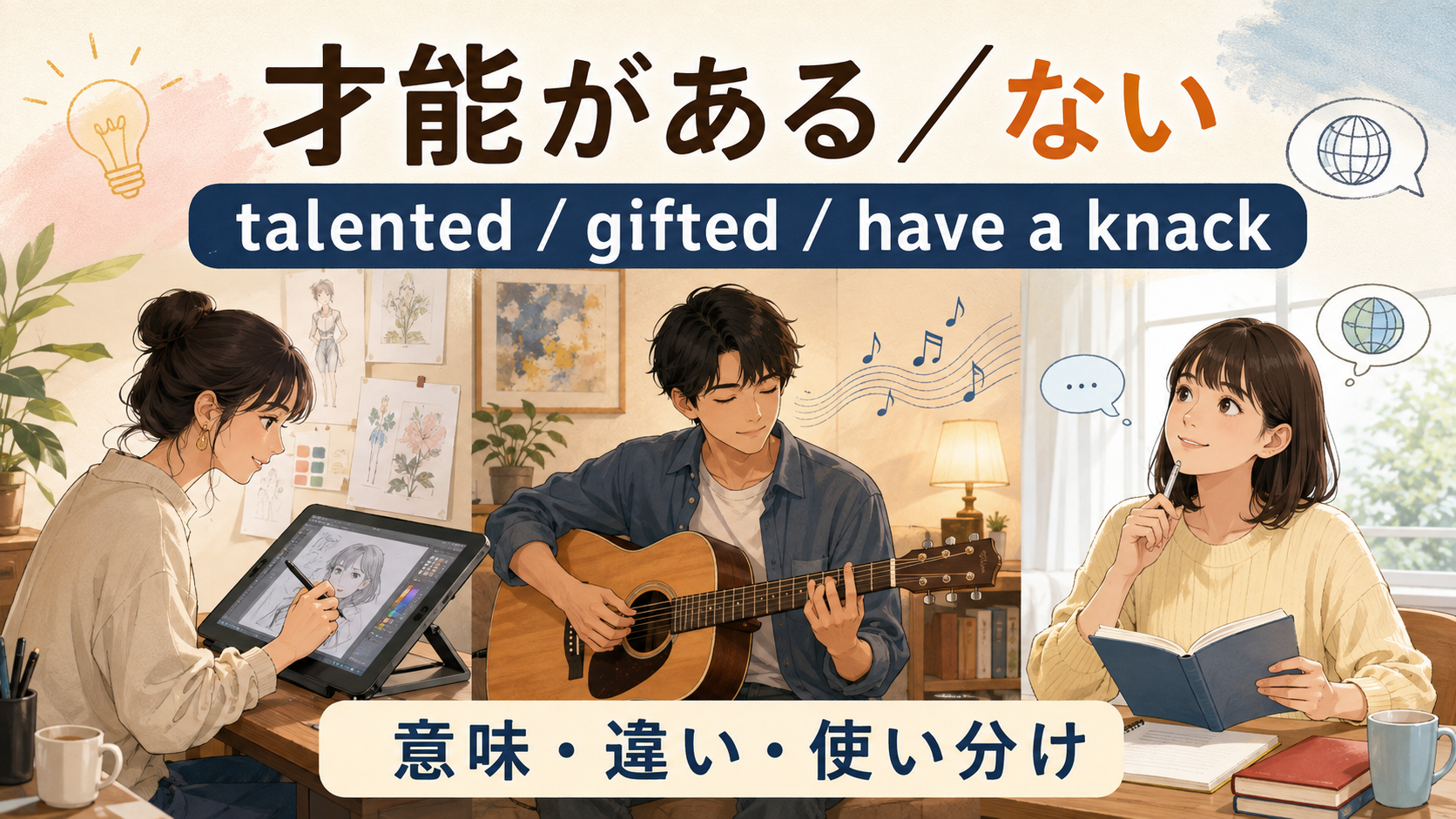 「才能がある／ない」の英語表現