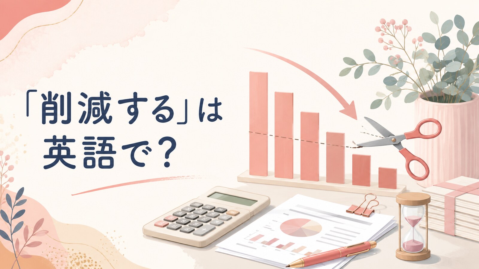 「削減する」は英語で? reduce・cut・lower・cut back onの違い