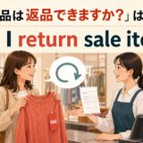 「セール品は返品できますか？」は英語で？ Can I return sale items? のアイキャッチ画像