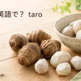 里芋は英語でtaroと説明する記事のアイキャッチ