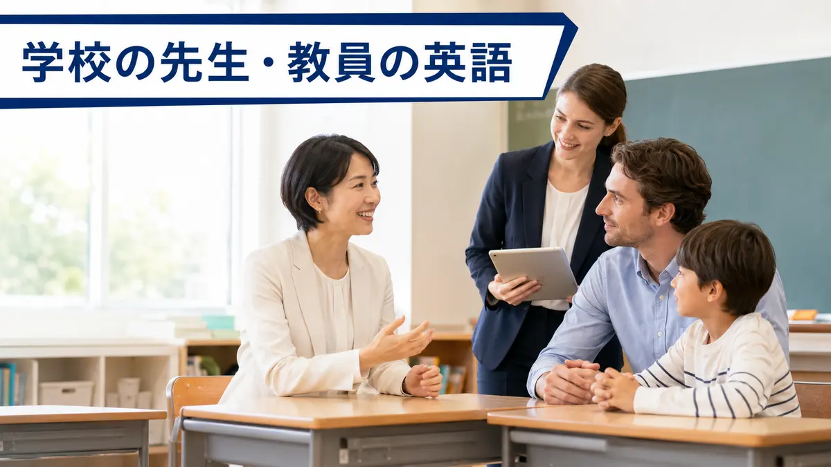 学校の先生・教員が使う英語｜外国人児童・保護者・ALT対応フレーズ