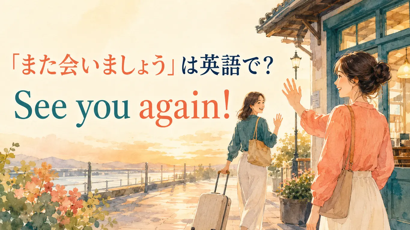 「また会いましょう」は英語で？See you again・soon・laterの違いと別れ際の表現
