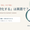 「正常化する」は英語で？主な英語表現を紹介するアイキャッチ
