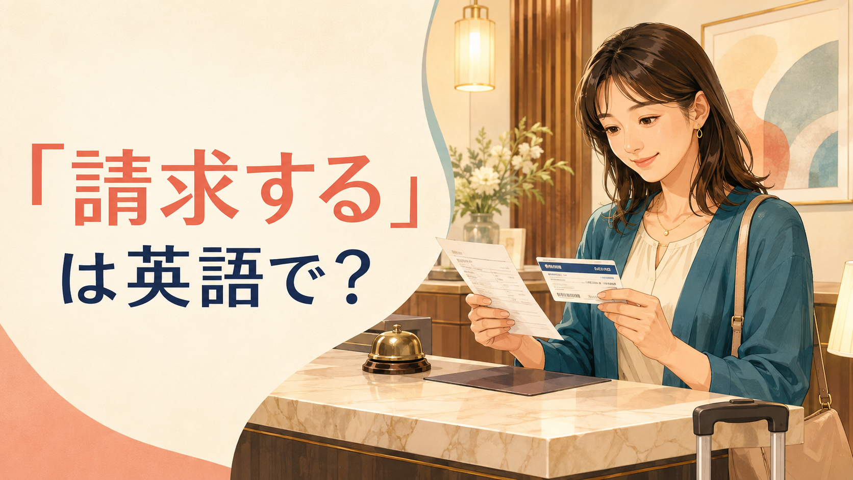 「請求する」は英語で？charge・bill・claim・requestの違い