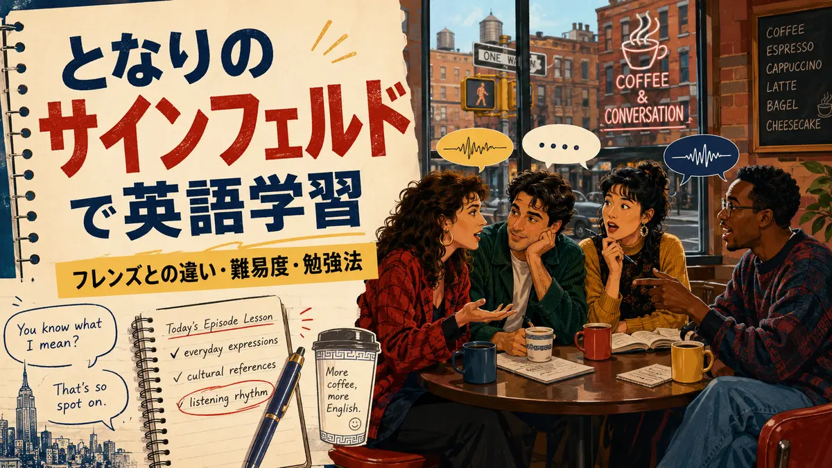 『となりのサインフェルド』で英語学習｜フレンズとの違い・難易度・勉強法