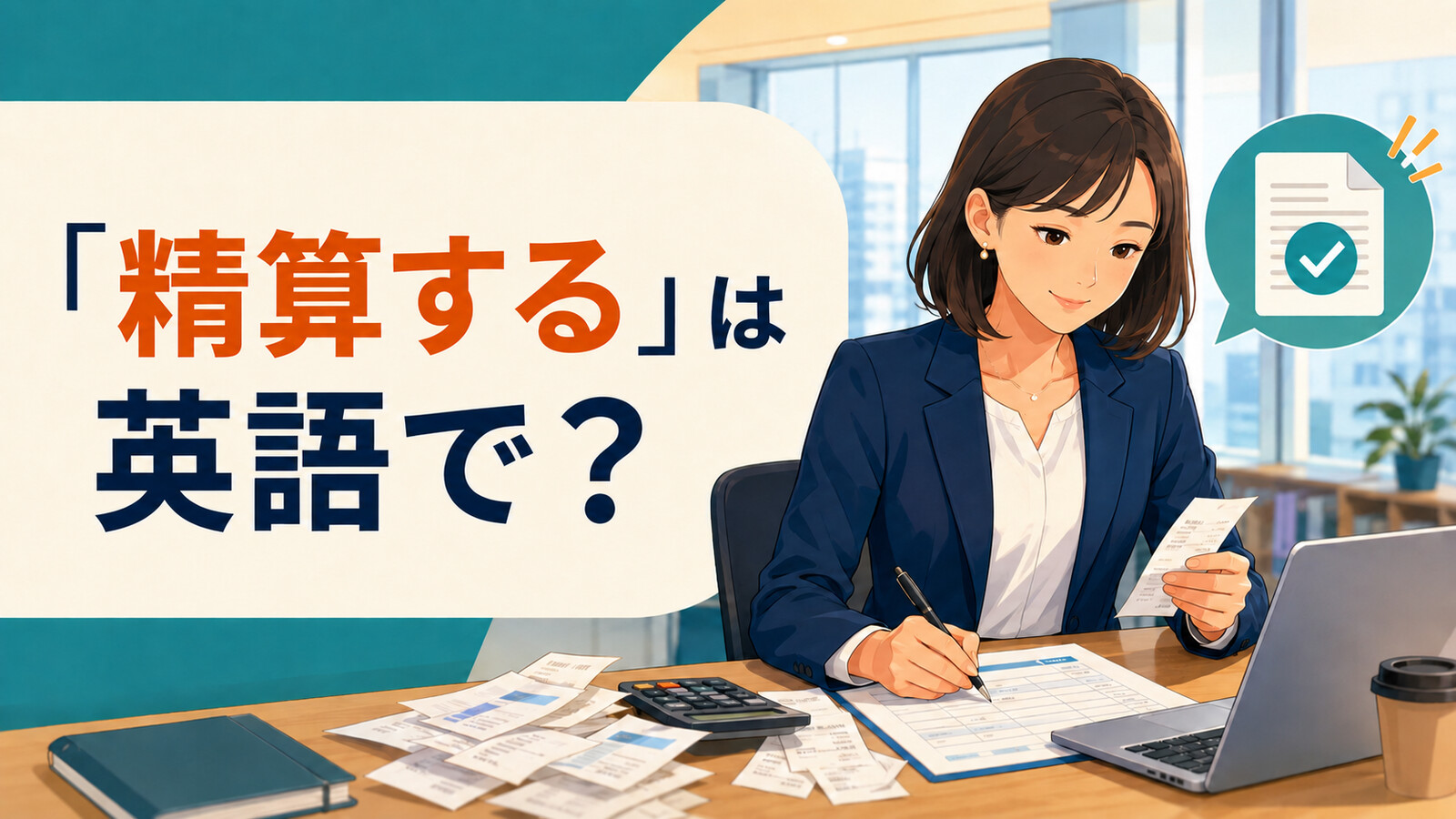 「精算する」は英語で？と表示された経費精算の記事のアイキャッチ