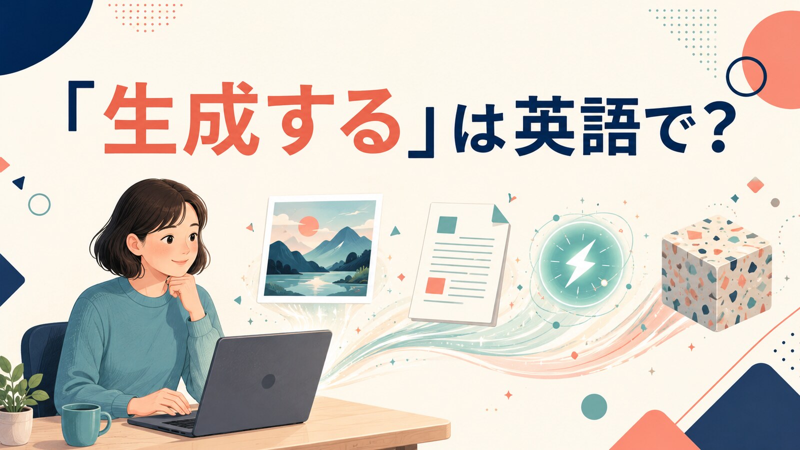 「生成する」は英語で？generate・create・produce・formの違い