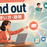 send outの意味・使い方・語順を表すアイキャッチ画像