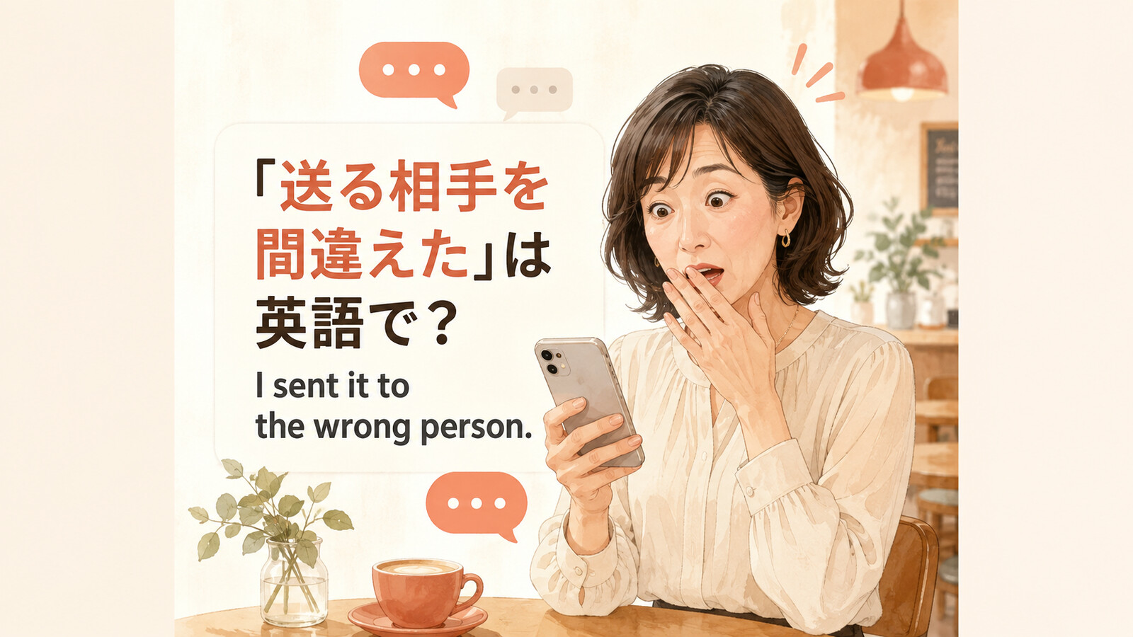 「送る相手を間違えた」は英語で？I sent it to the wrong person.