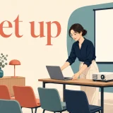 Set upの意味と使い方を表すアイキャッチイラスト