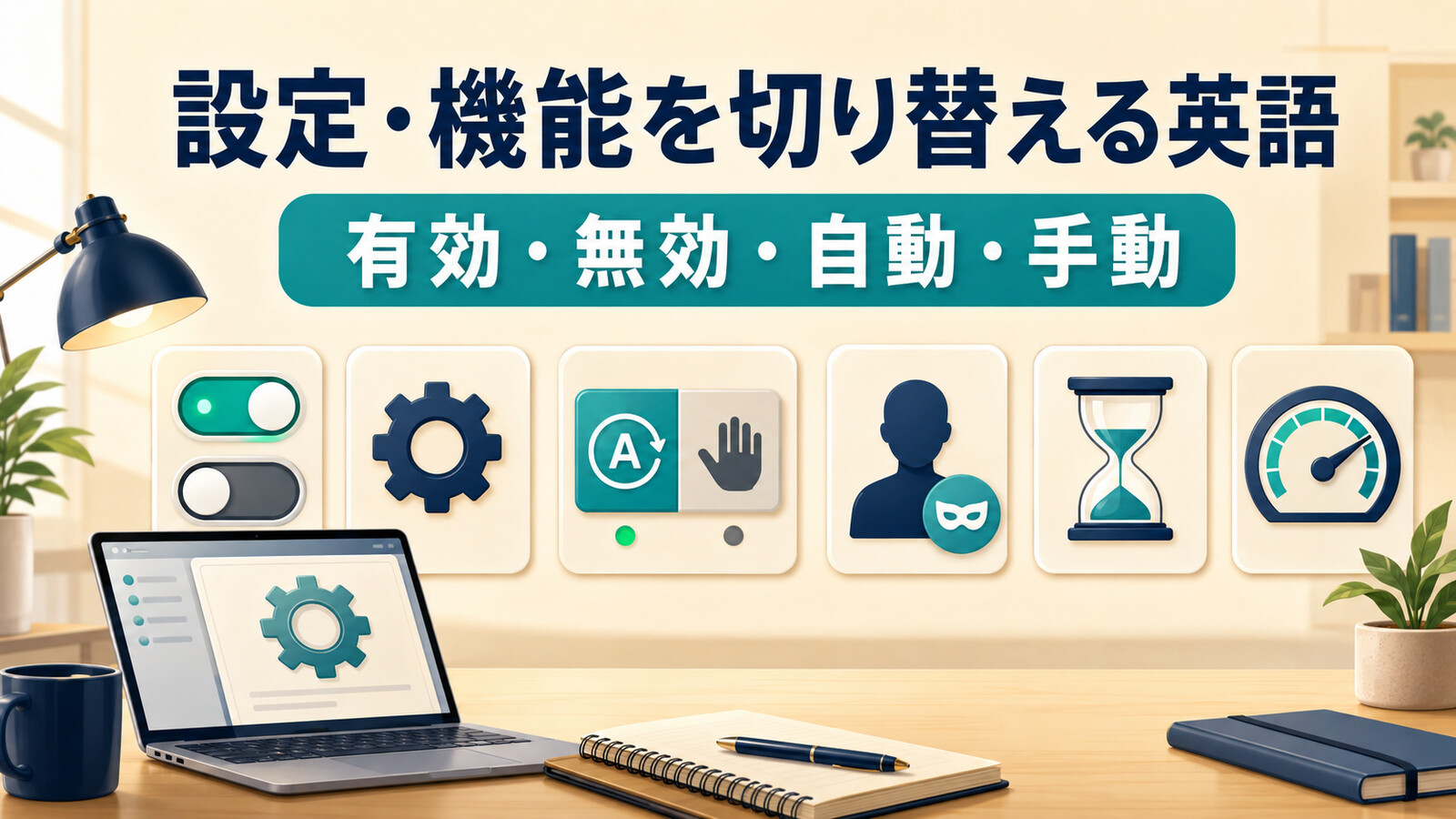 設定・機能を切り替える「○○にする」の英語｜enable・disable・set・switchの使い分け