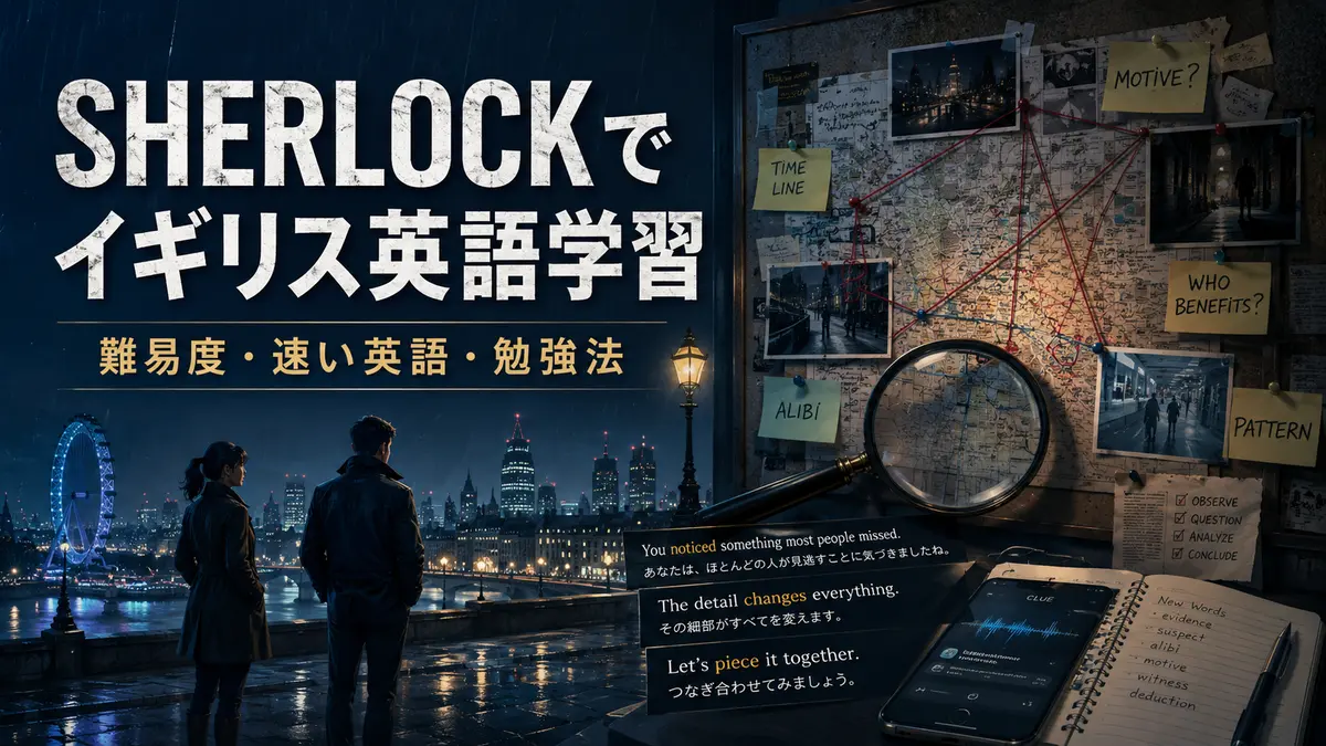 BBC『SHERLOCK』で英語学習｜キャスト・見る順番・難易度・勉強法