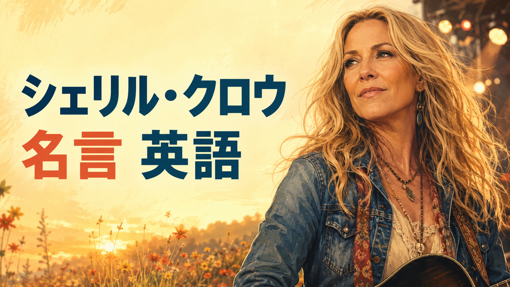 シェリル・クロウの名言を英語で学ぶ記事のアイキャッチ