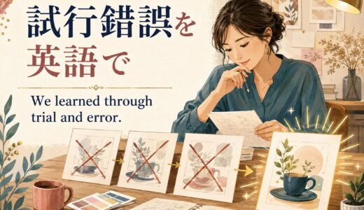 「試行錯誤」は英語で？trial and errorの使い方と簡単な表現