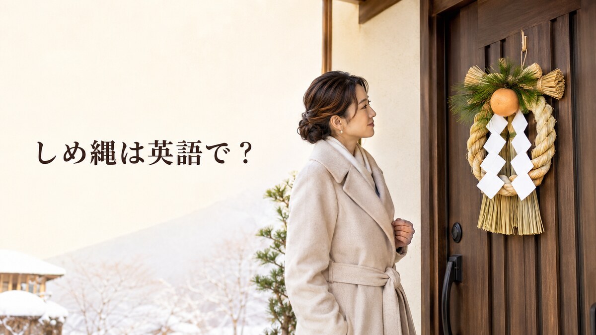しめ縄は英語で？しめ飾りとの違い・紙垂・お正月に飾る意味を解説