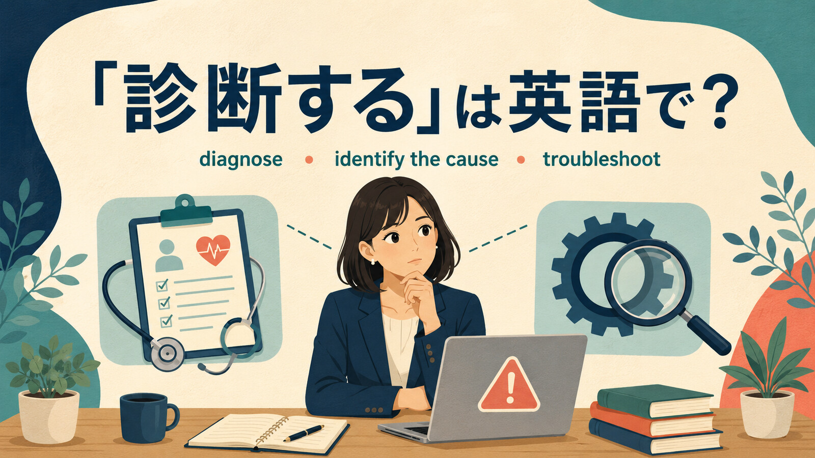 「診断する」は英語で？diagnose・identify the cause・troubleshootの違い