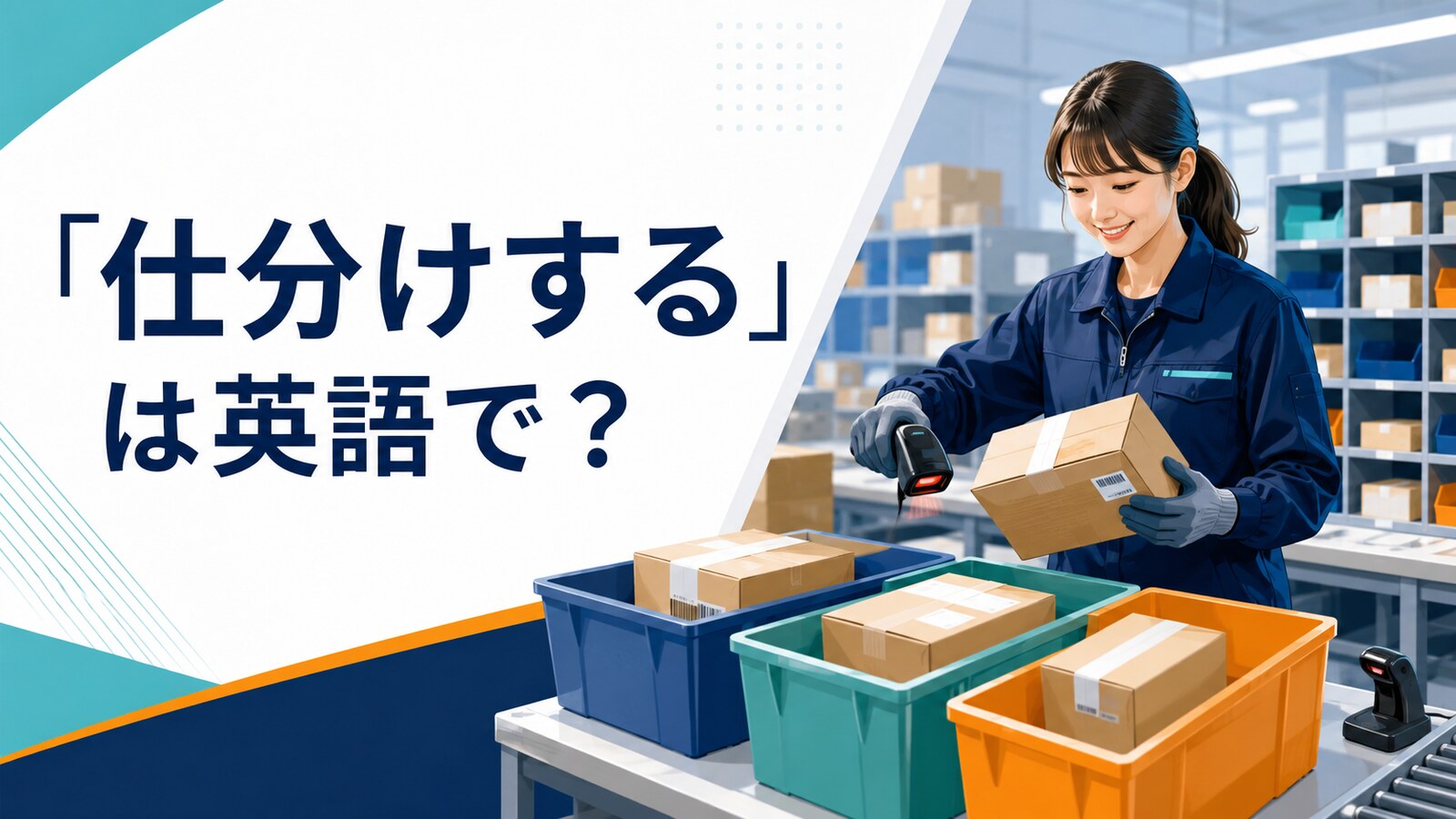 「仕分けする」は英語で？sort・separate・divide・organizeの違い