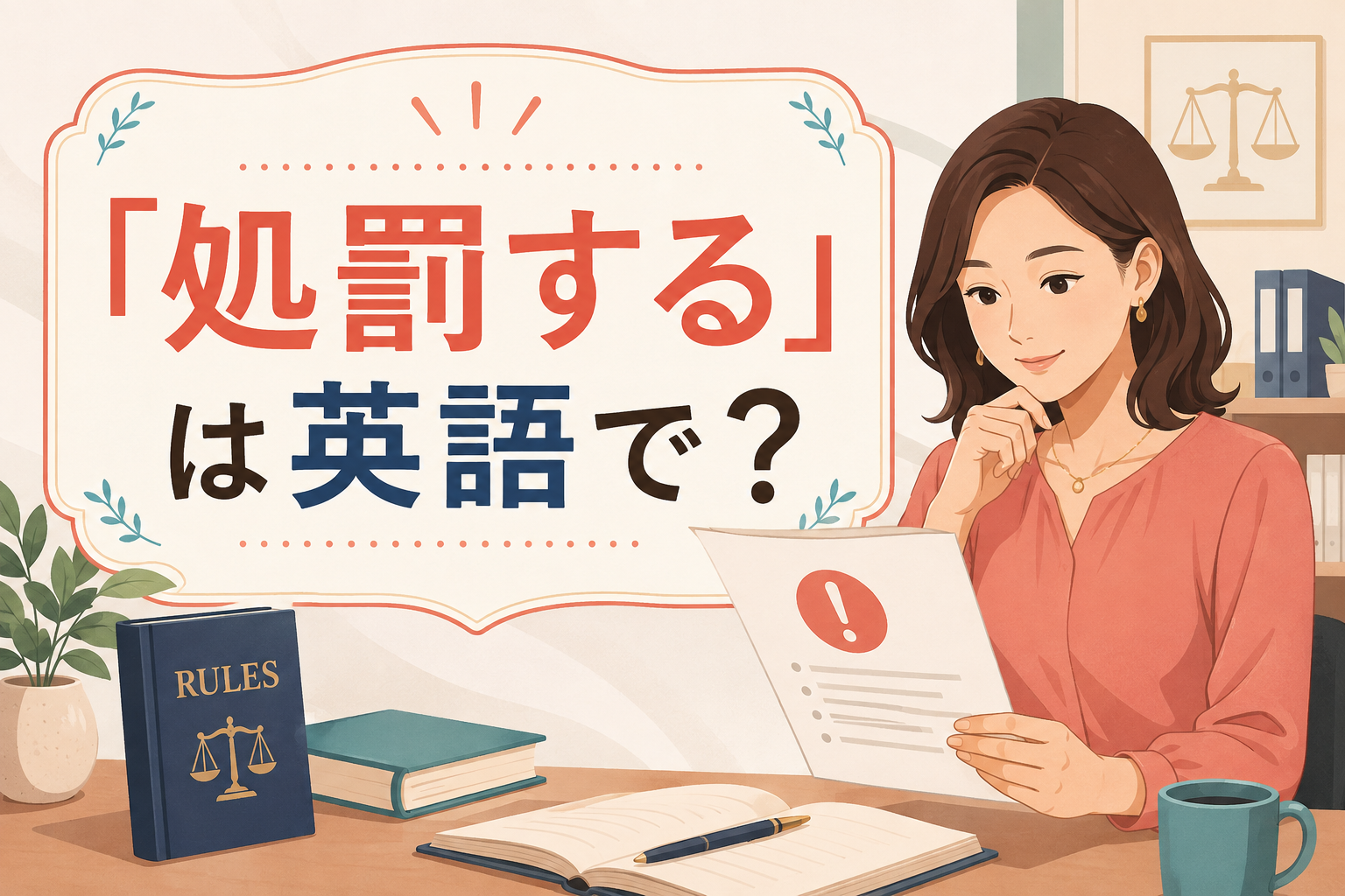 「処罰する」は英語で？punish・penalize・discipline・sanctionの違い