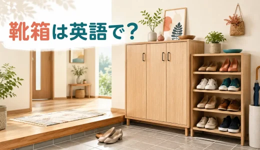 靴箱は英語で？shoe rack・shoe cabinet・shoe cupboardの違い