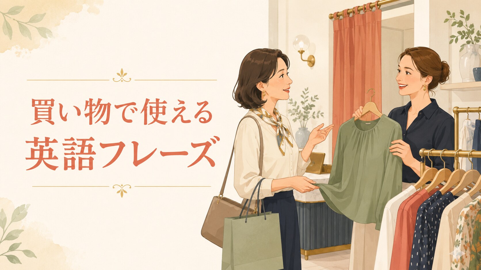 買い物で使える英語フレーズ｜商品探し・試着・値段・会計まで場面別に解説