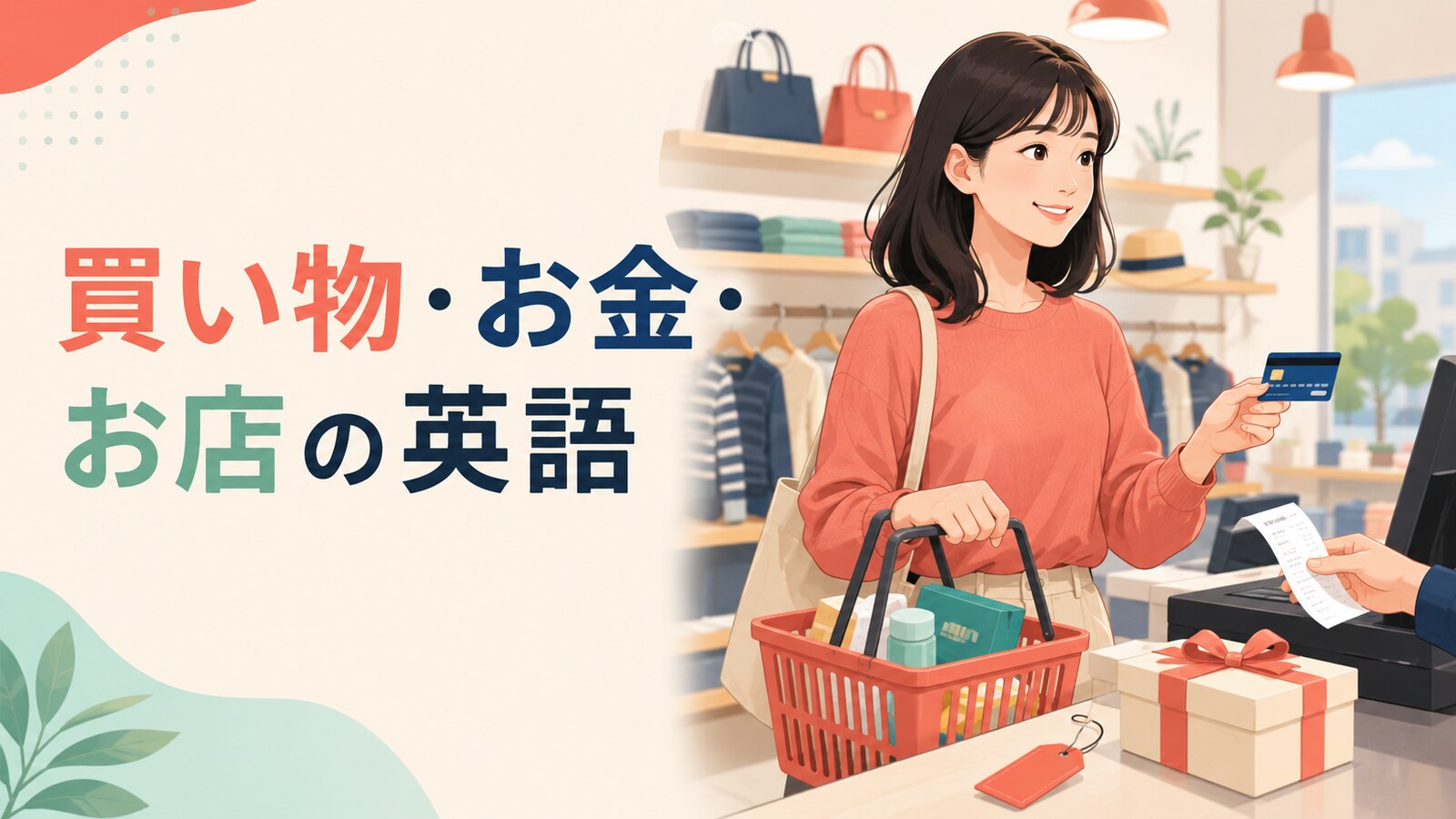買い物・お金・お店で使う英語表現のまとめ