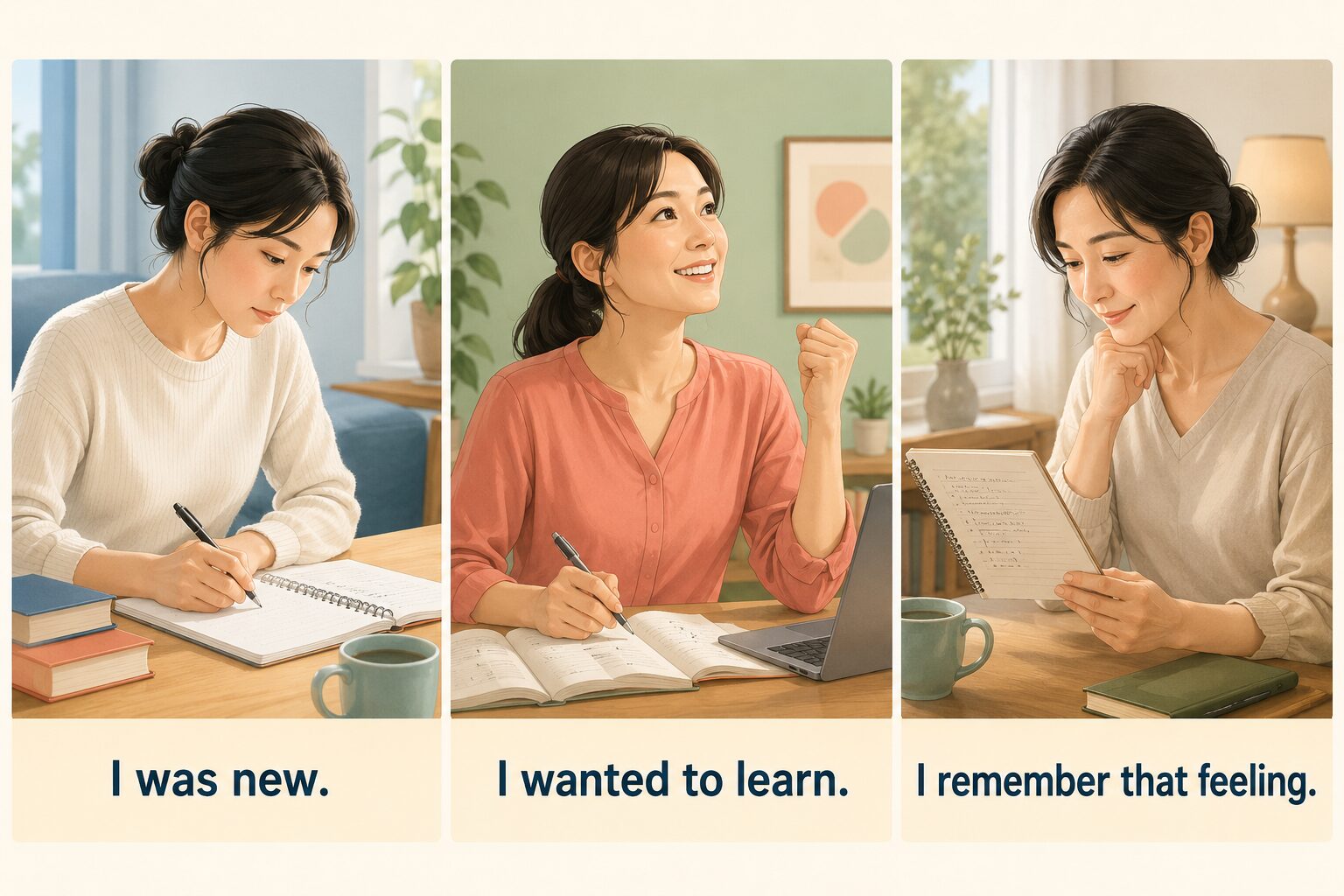 初心忘るべからずを表す初心者向けの3つの簡単な英語
