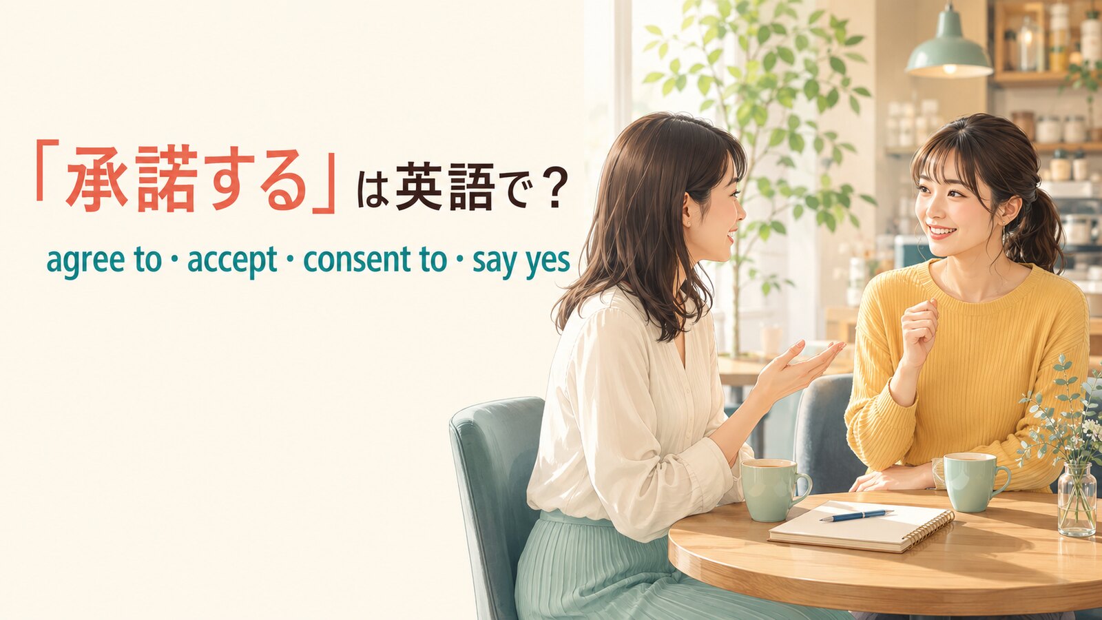 「承諾する」は英語で？agree to・accept・consent to・say yesの違い