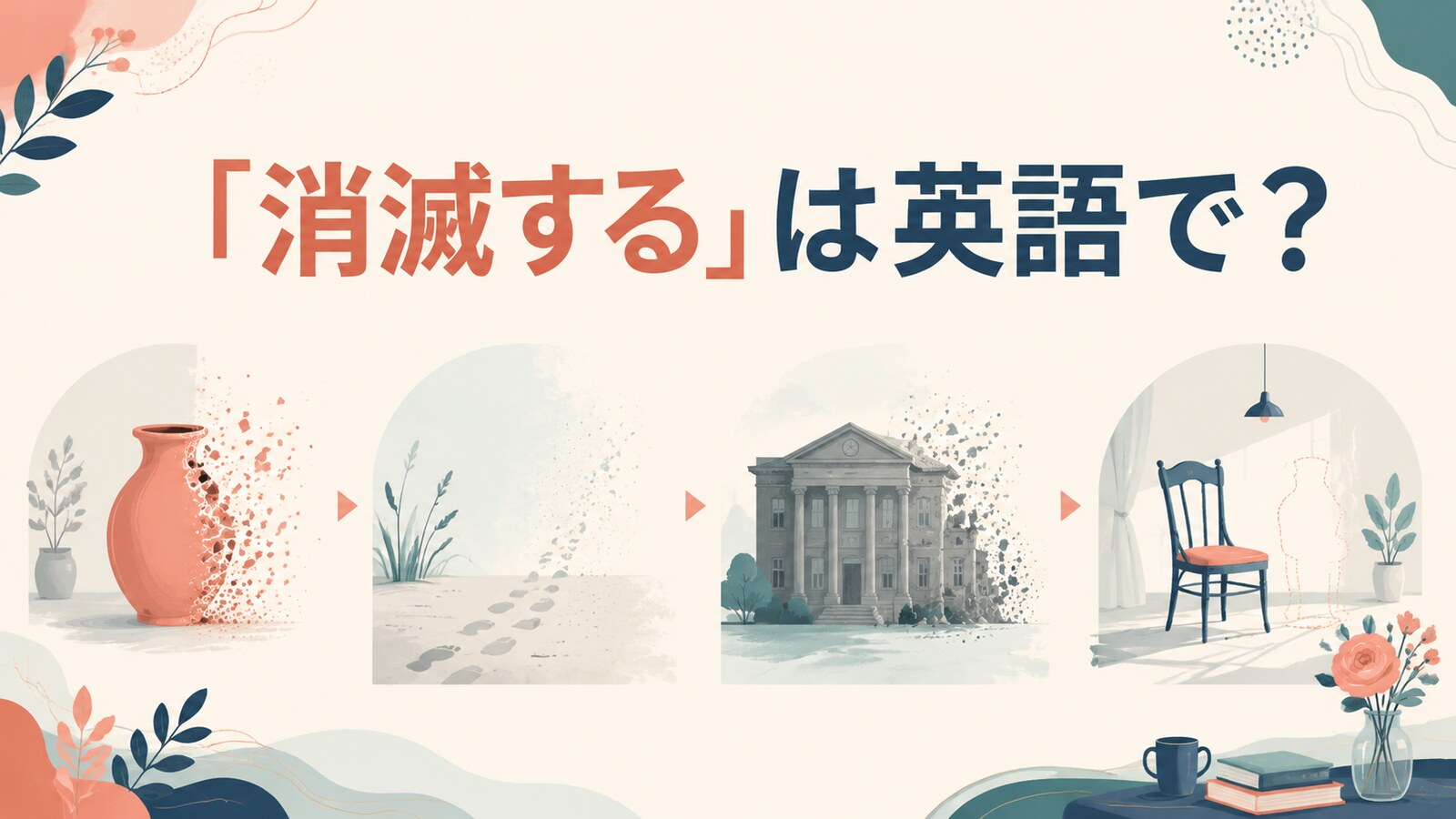 「消滅する」は英語で？disappear・vanish・cease to exist・be goneの違い