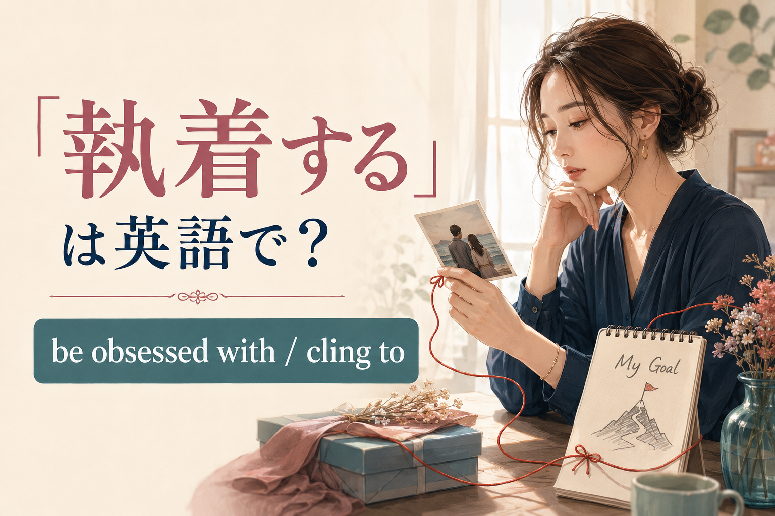 「執着する」は英語で？be obsessed with・cling to・be fixated onの違い