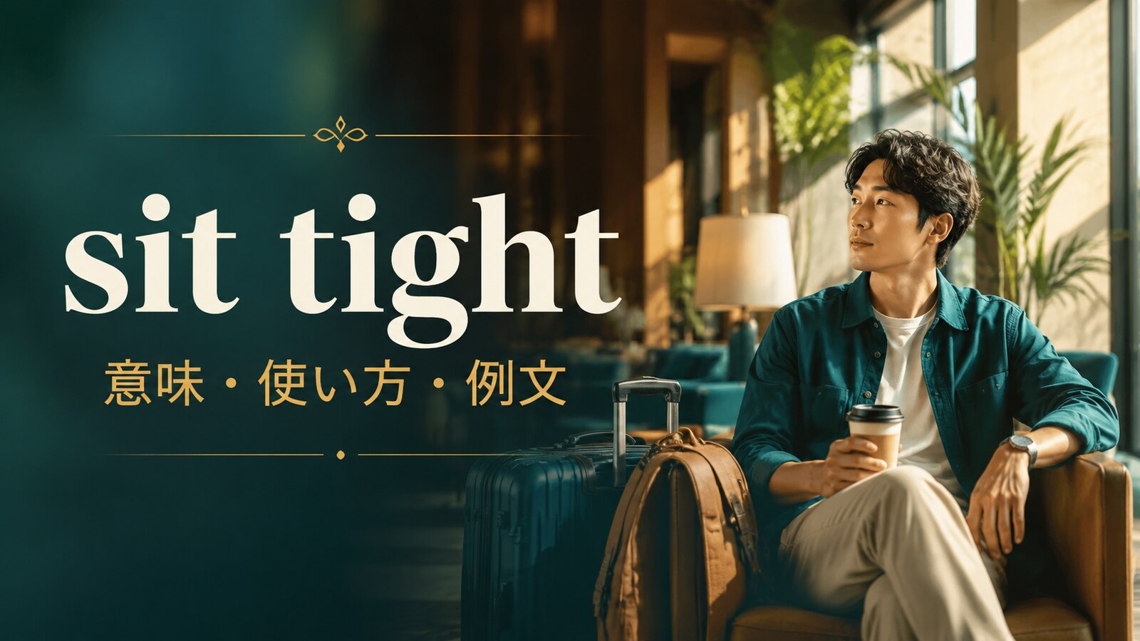 sit tightの意味・使い方・例文を解説するアイキャッチ画像