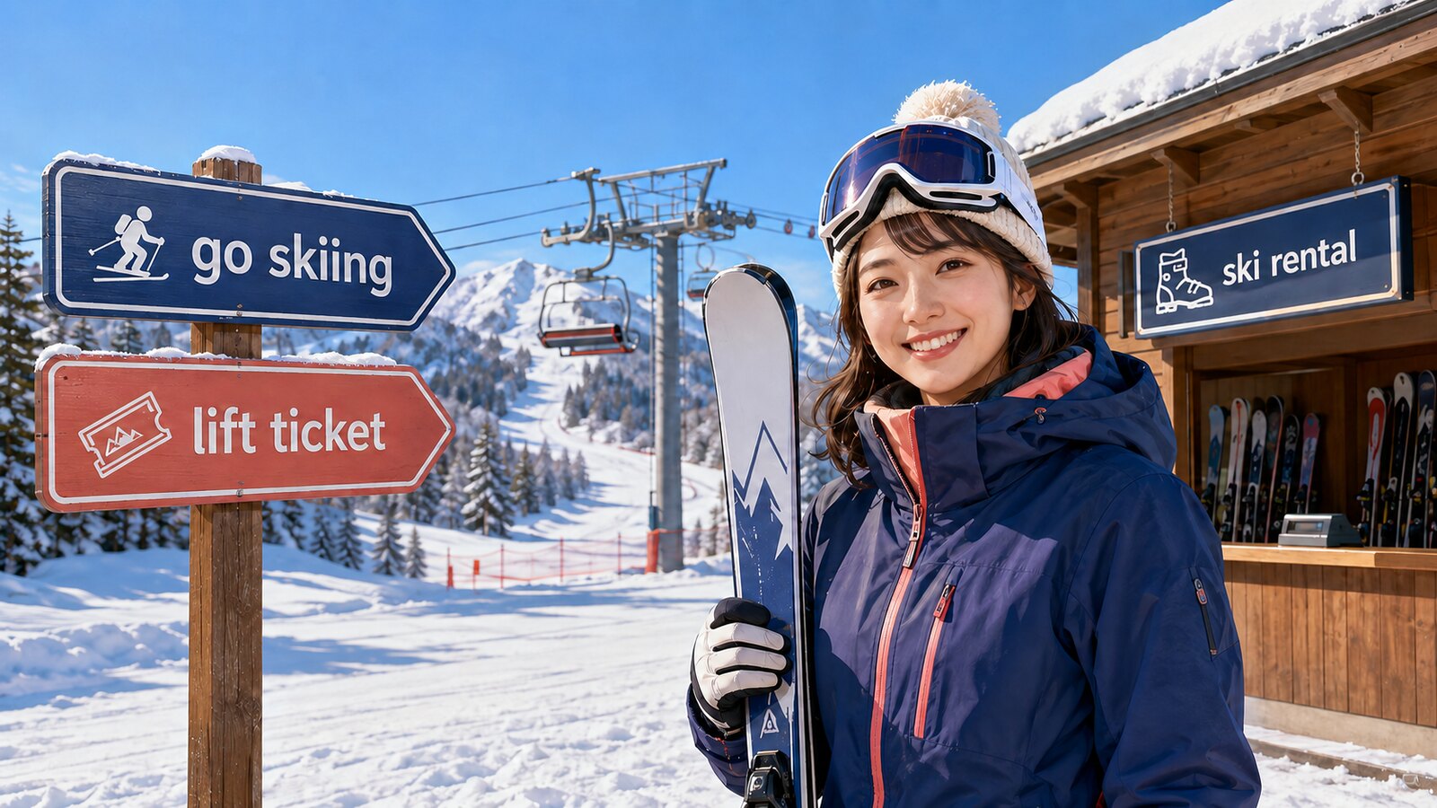 スキーは英語で？go skiingの使い方とスキー場・レンタルの英会話