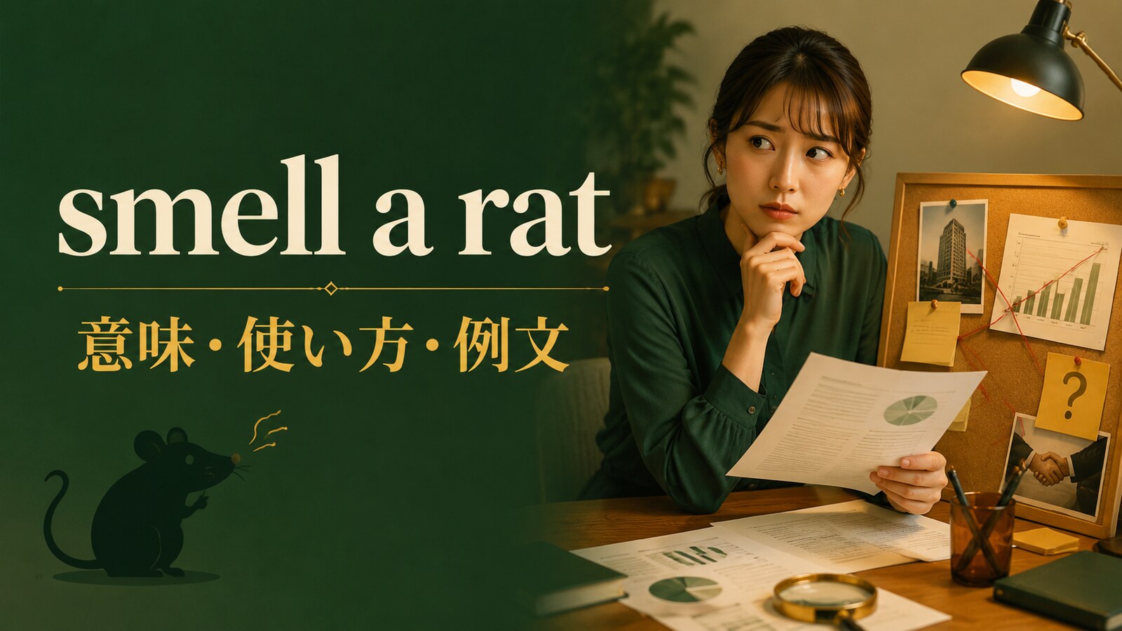 smell a ratの意味・使い方・例文｜ニュアンスと似た表現との違い