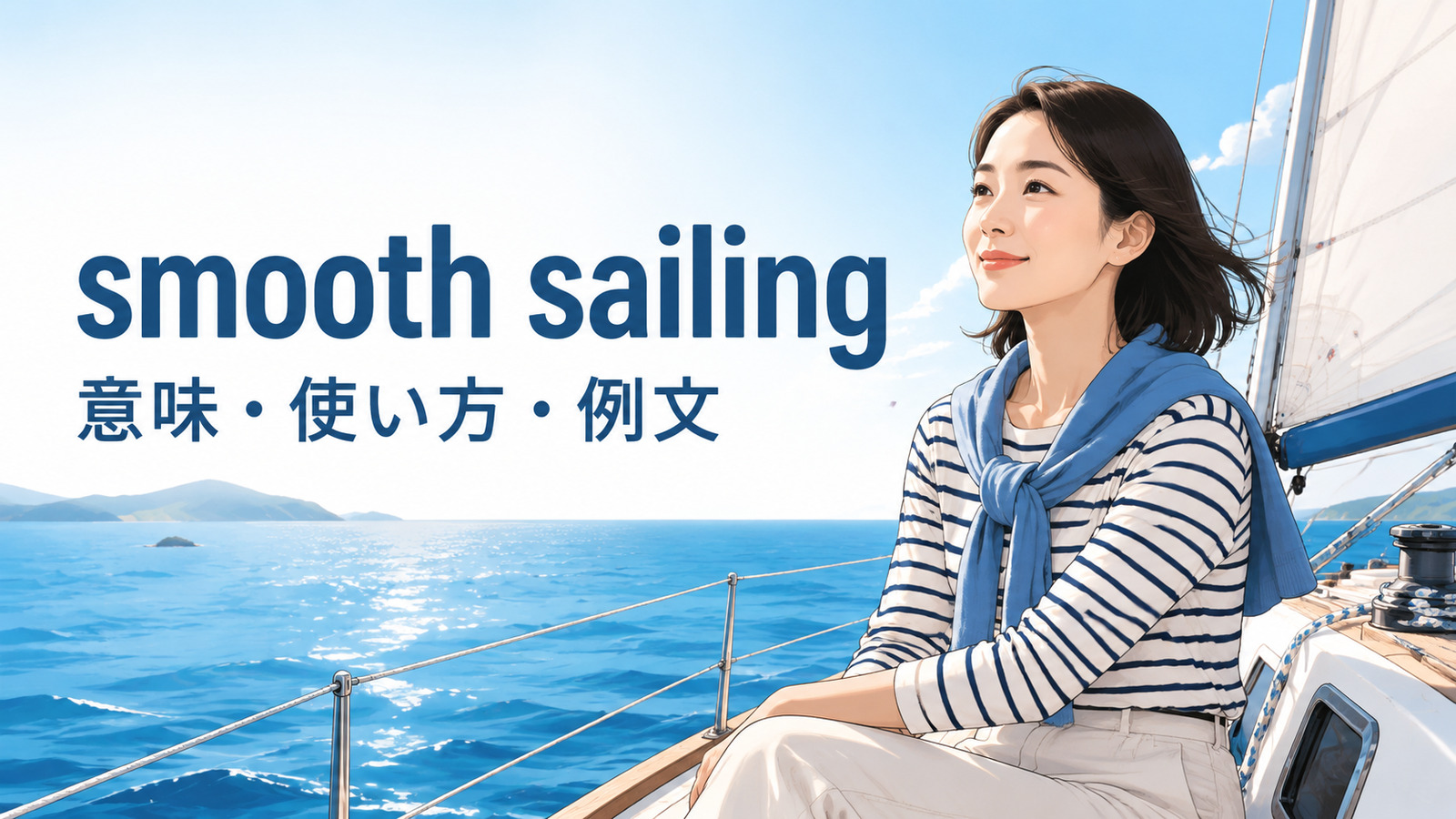 smooth sailingの意味・使い方・例文を解説するアイキャッチ画像