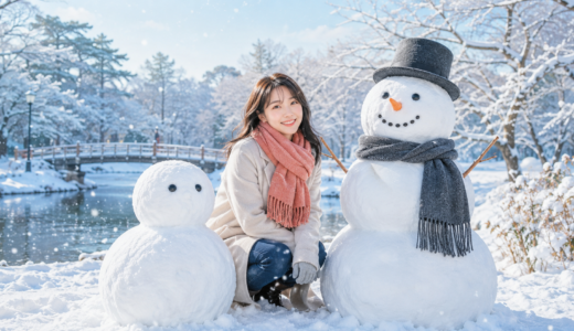 雪だるまは英語で？snowman・snowmenの違いと作り方・日本と海外の形