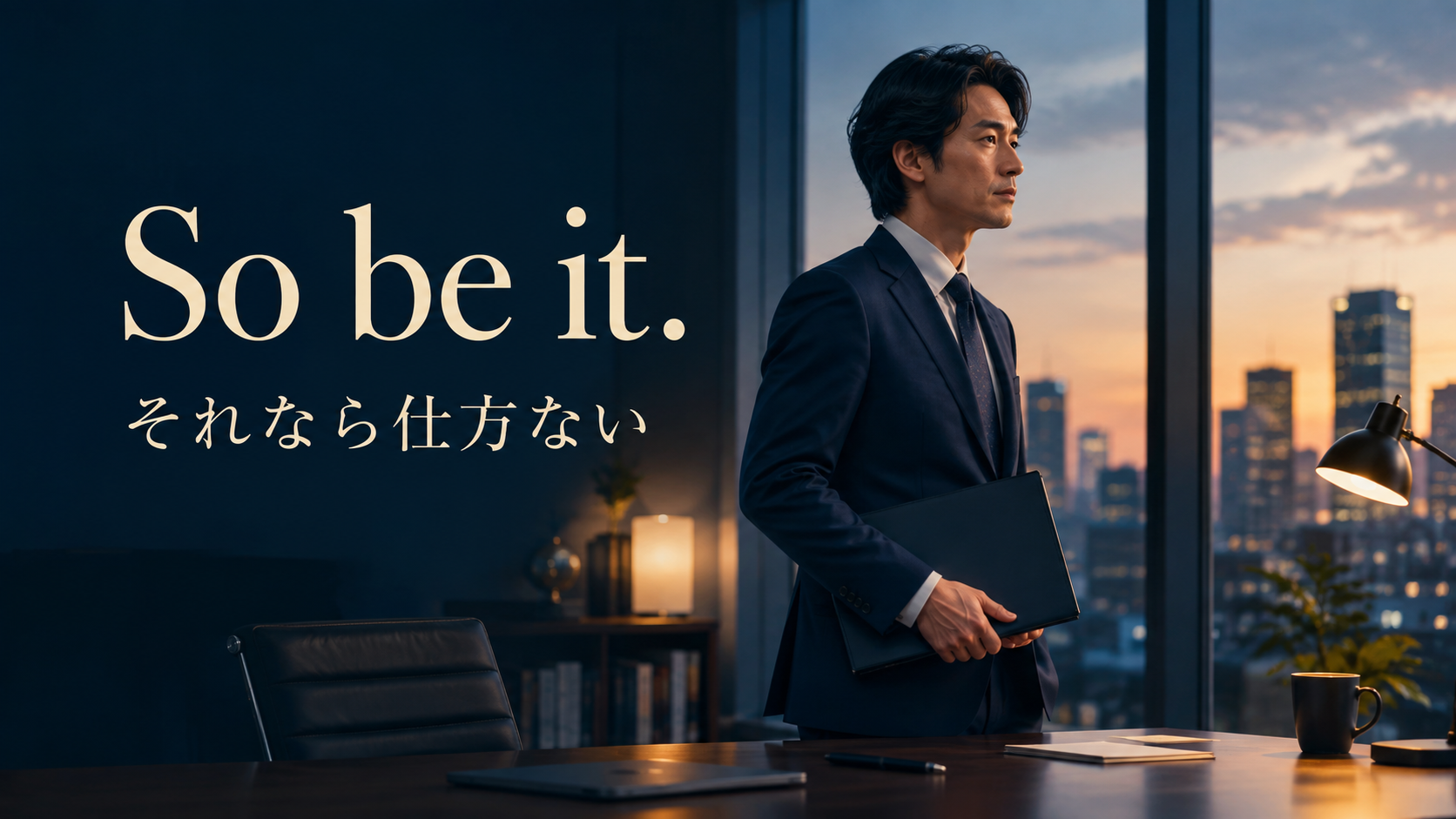 So be it それなら仕方ない