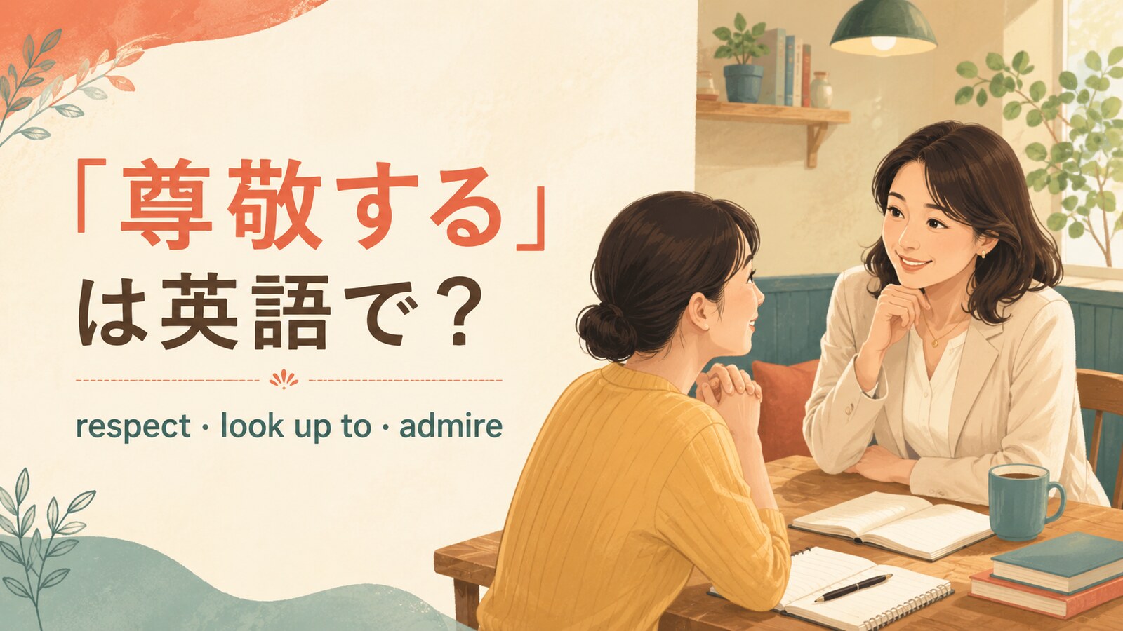 「尊敬する」は英語で?respect・look up to・admireの違い