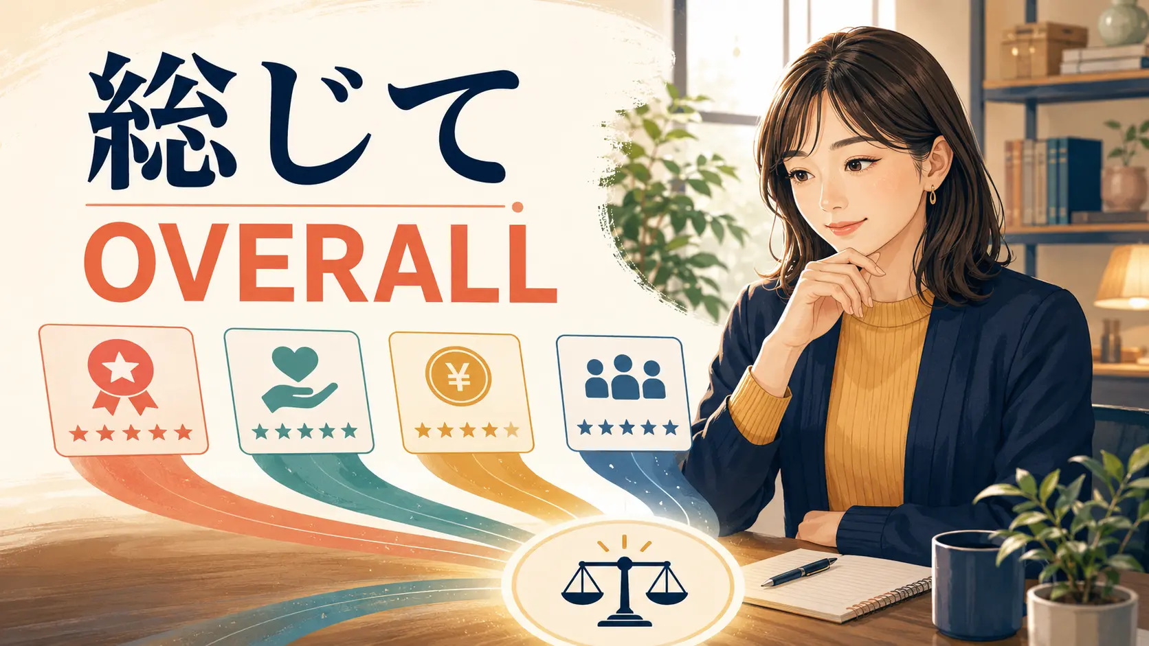 「総じて」は英語で？overall・taken as a whole・all in allの違い