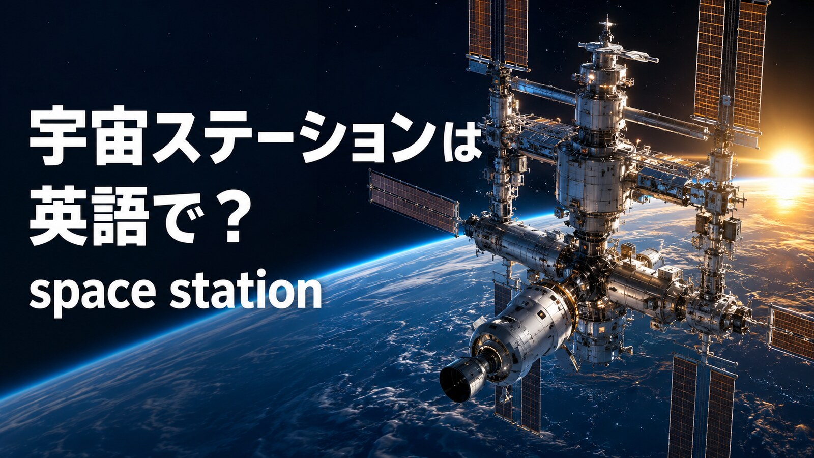 宇宙ステーションは英語で？space stationの発音とISSの正しい表記