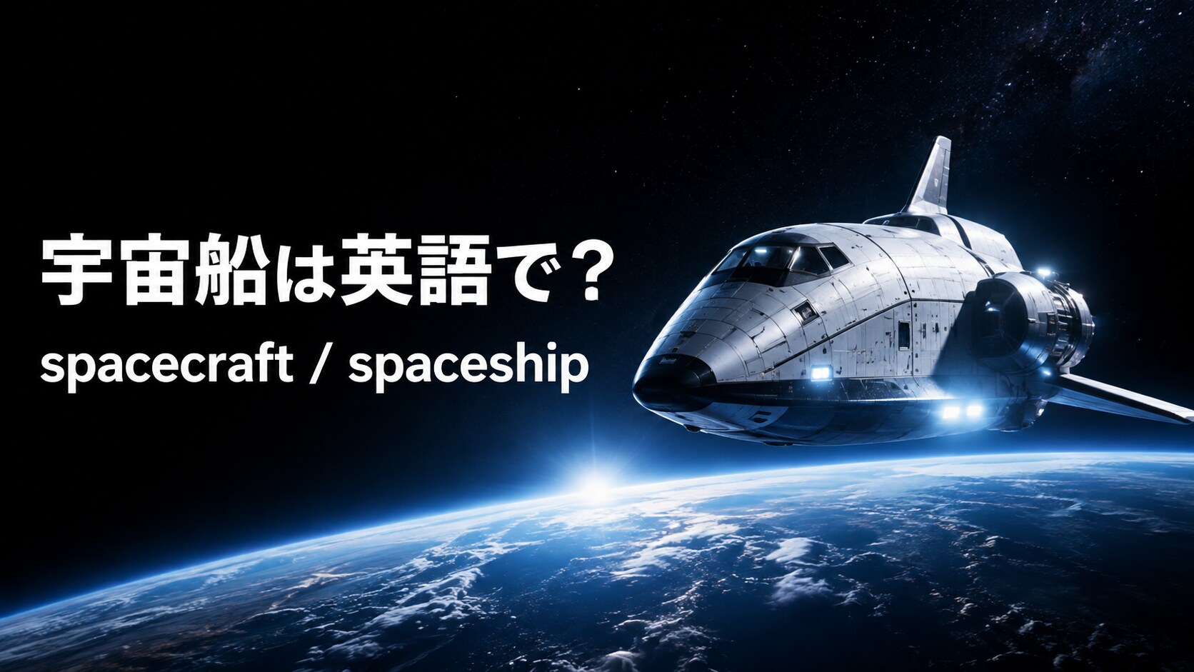 宇宙船は英語で？spacecraftとspaceshipの違い・発音・複数形